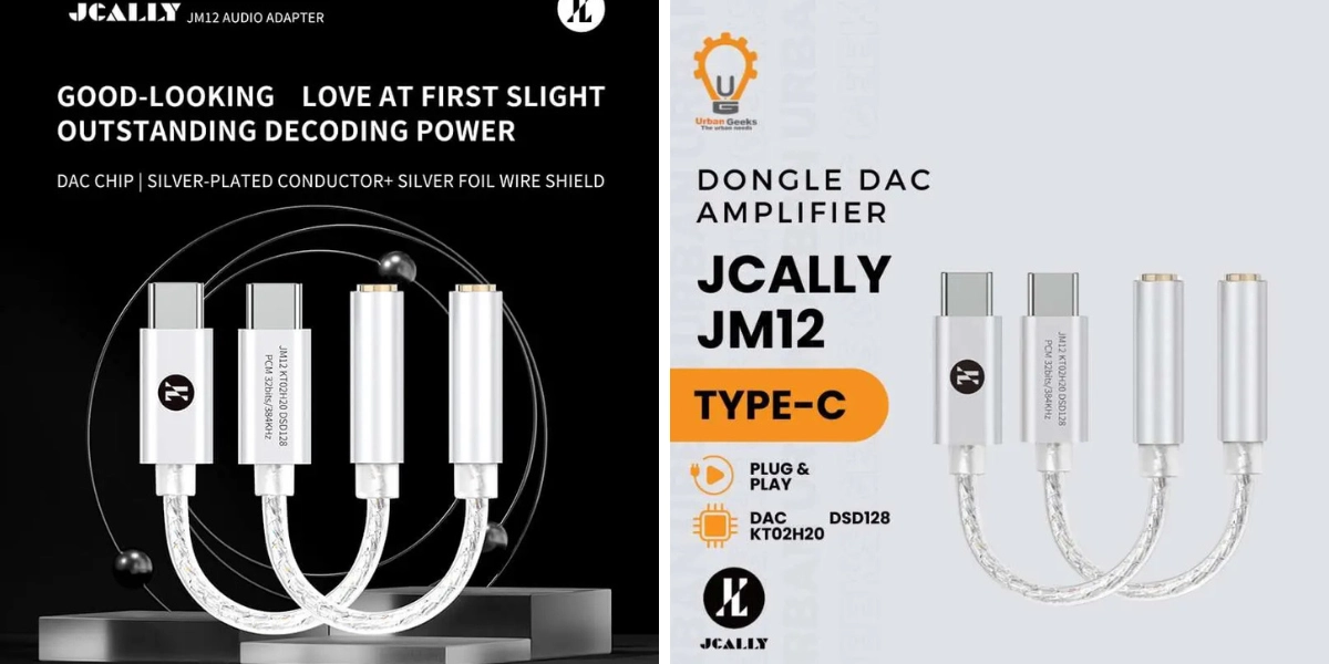 JCALLY JM12 Type C to 3.5mm Audio Adapter HiFi DAC Chip Audio Cable (3).webp